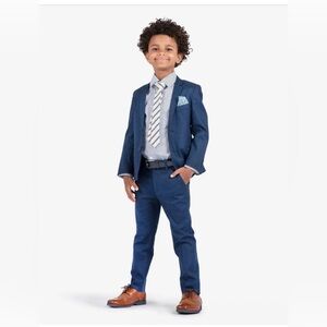Appaman Blue Monkey Print Lining fine tailoring suit - worn once